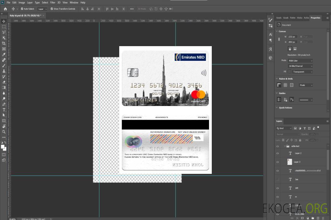 Mastercard bancaire EAU Dubaï Emirates NBD template